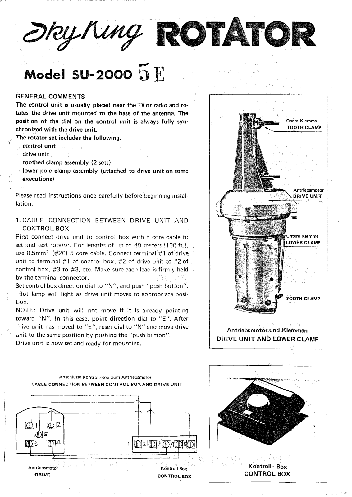 Sky King SU-2000 5E User manual - ManualMachine.com