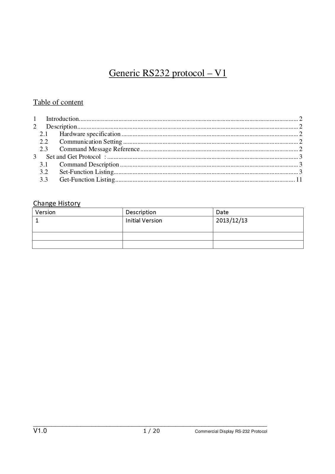 Benq RS232 User Manual