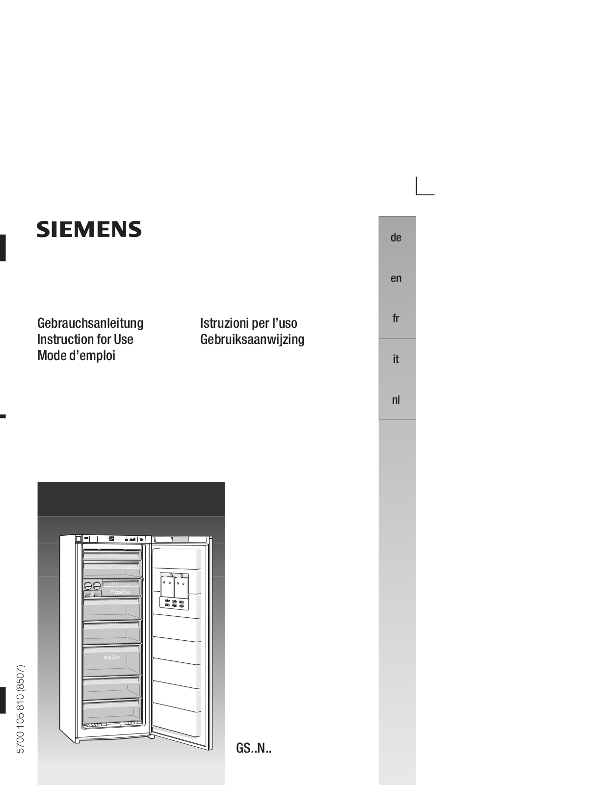 SIEMENS GS40NA35 User Manual