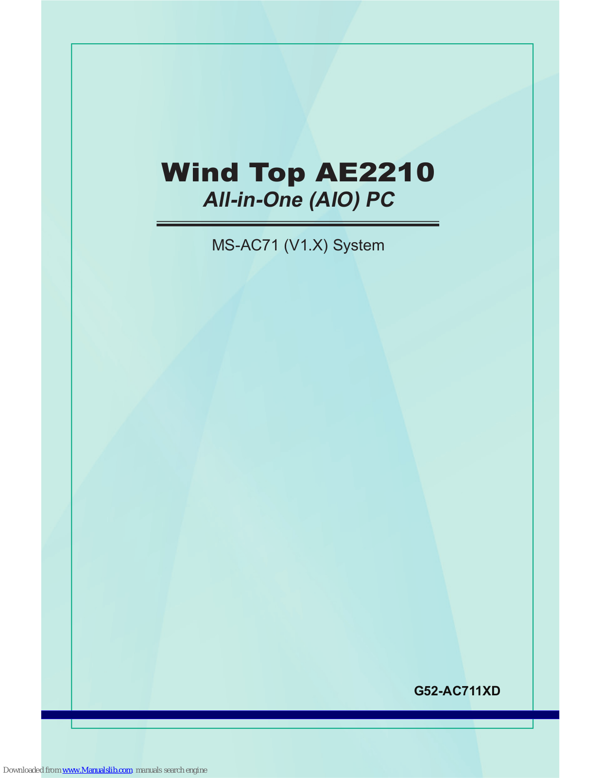 MSI Wind Top AE2210, MS-AC71 User Manual