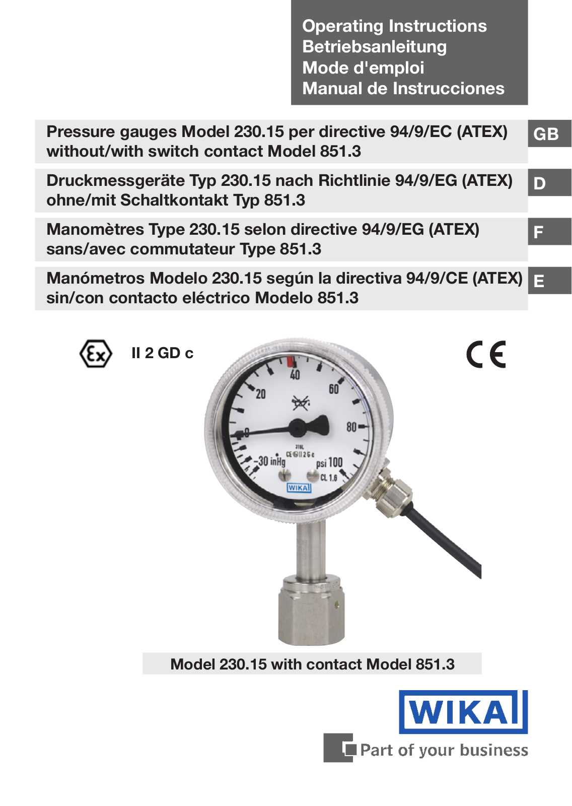 WIKA 230.15-851 User Manual