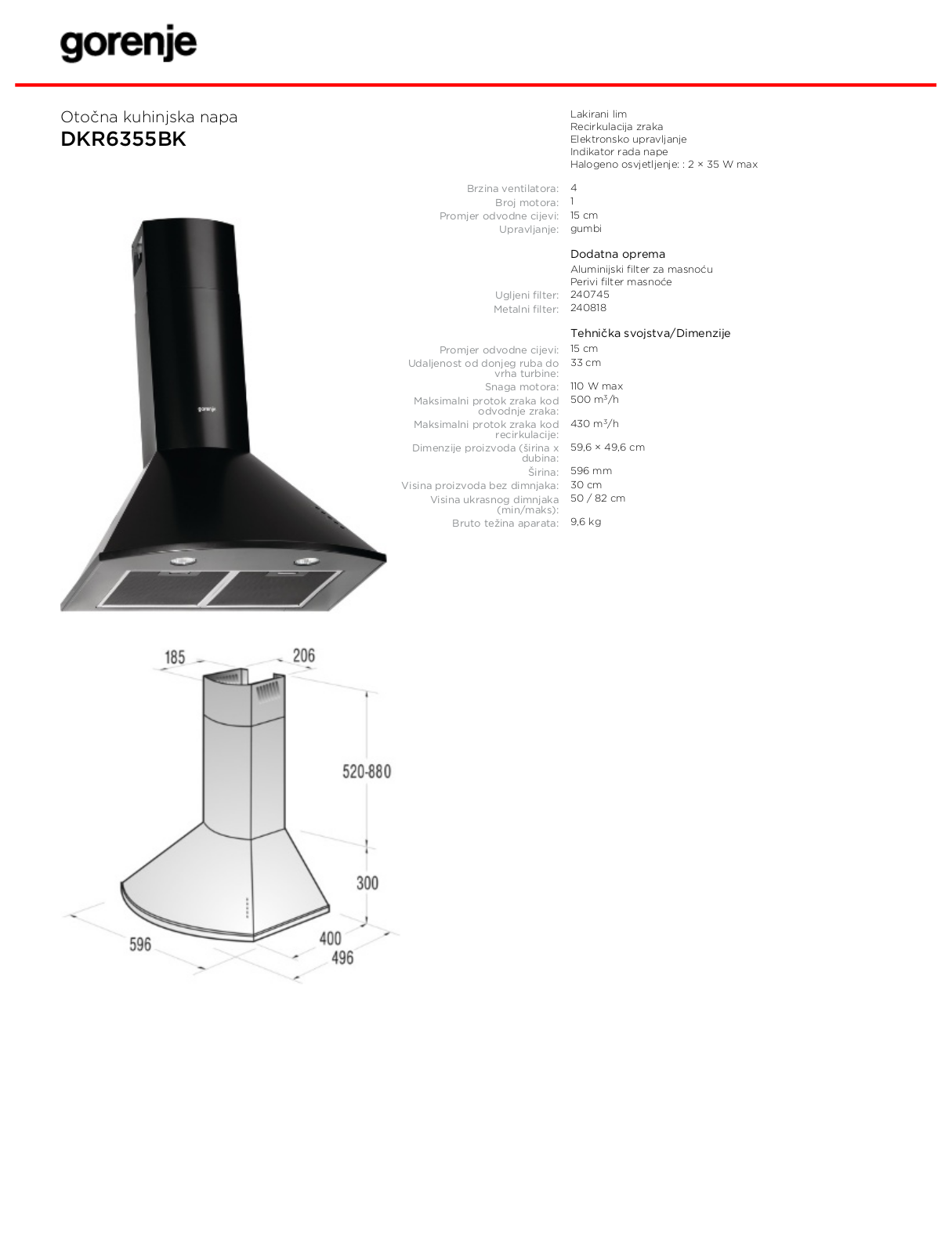 Gorenje DKR6355BK BROCHURE