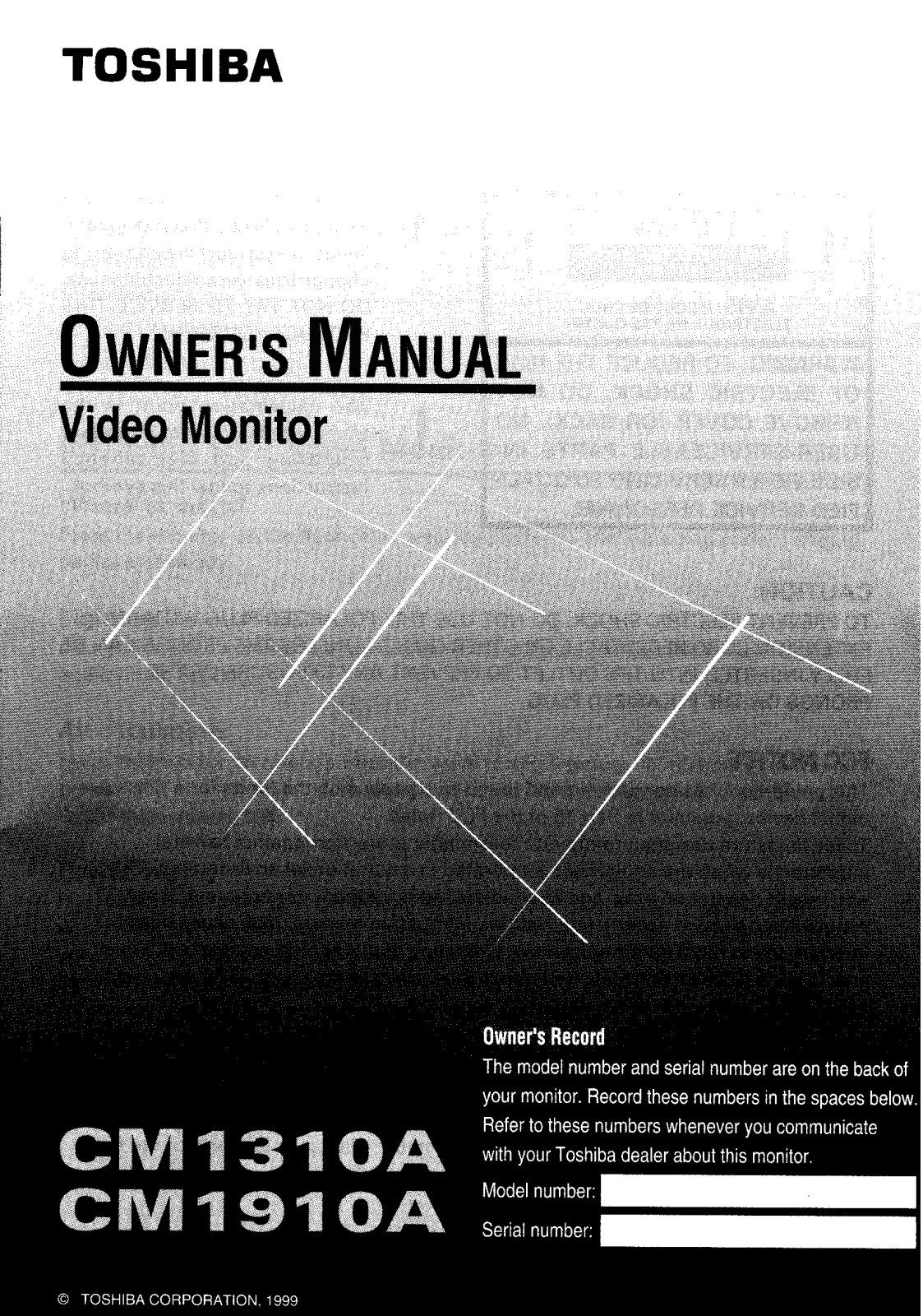 Toshiba CM1310A User Manual