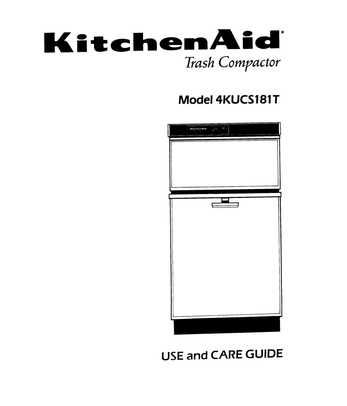 KitchenAid 4KUCS181T User Manual