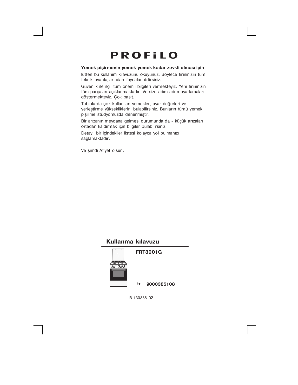 Profilo FRT3001G User Manual - ManualMachine.com
