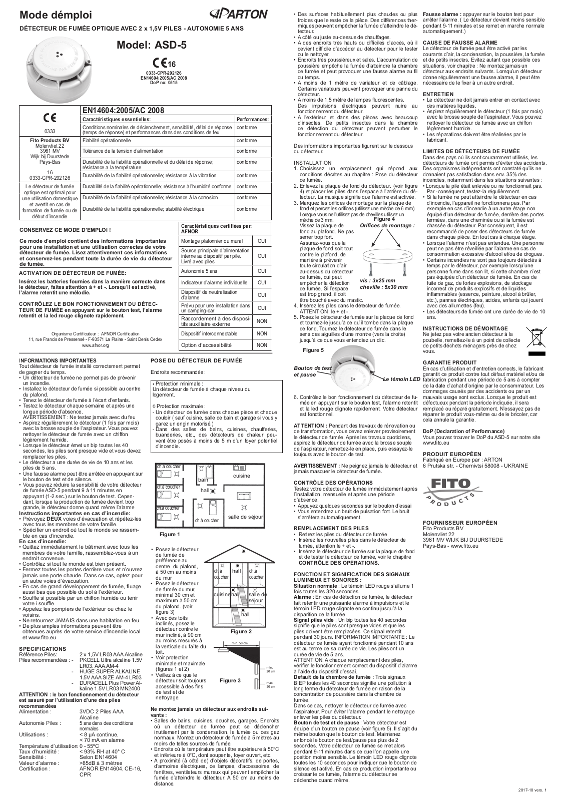 FITO ASD-5 User Manual