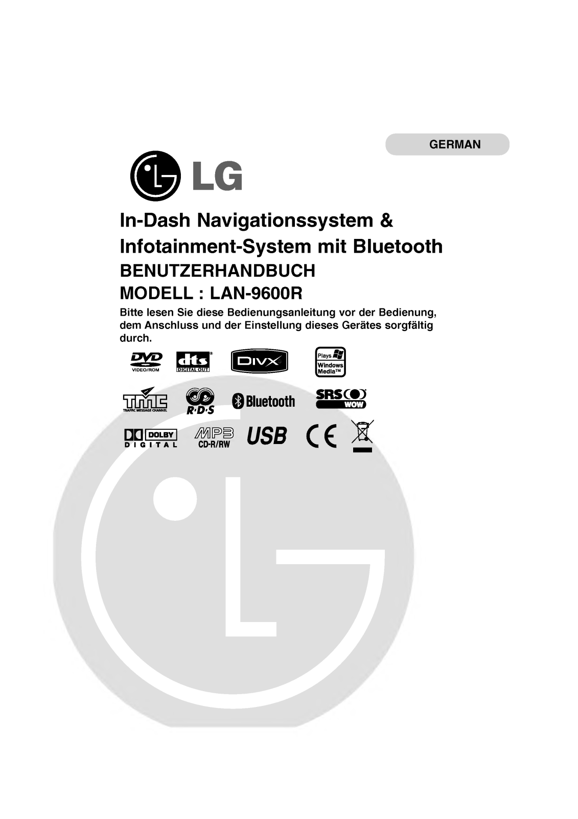 Lg LAN-9600R User Manual