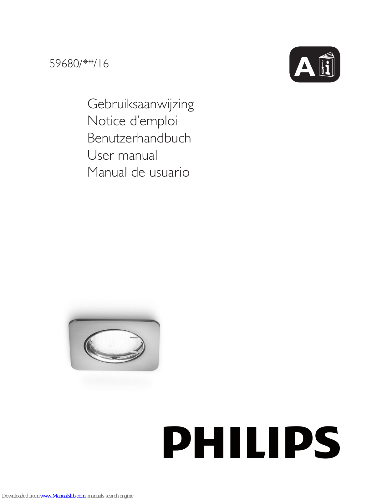 Philips 59680-17-16, 59680-31-16, 59680/**/16 User Manual