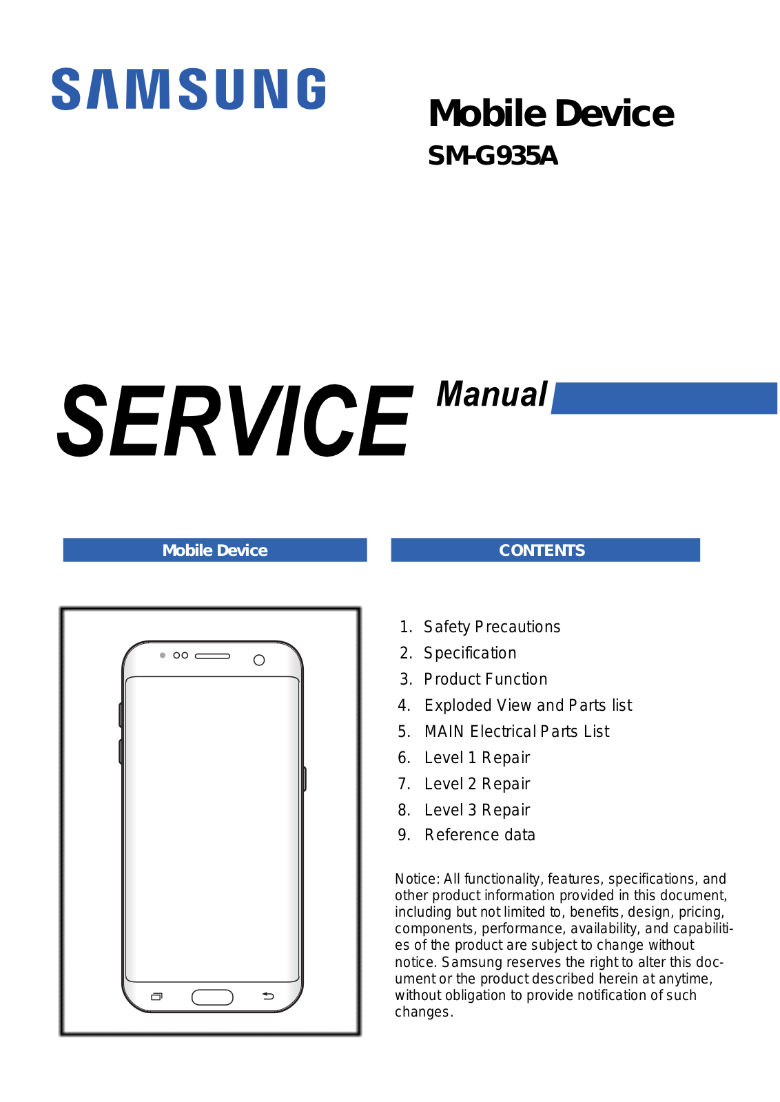 Samsung SM-G935A Service Manual - COVER-1