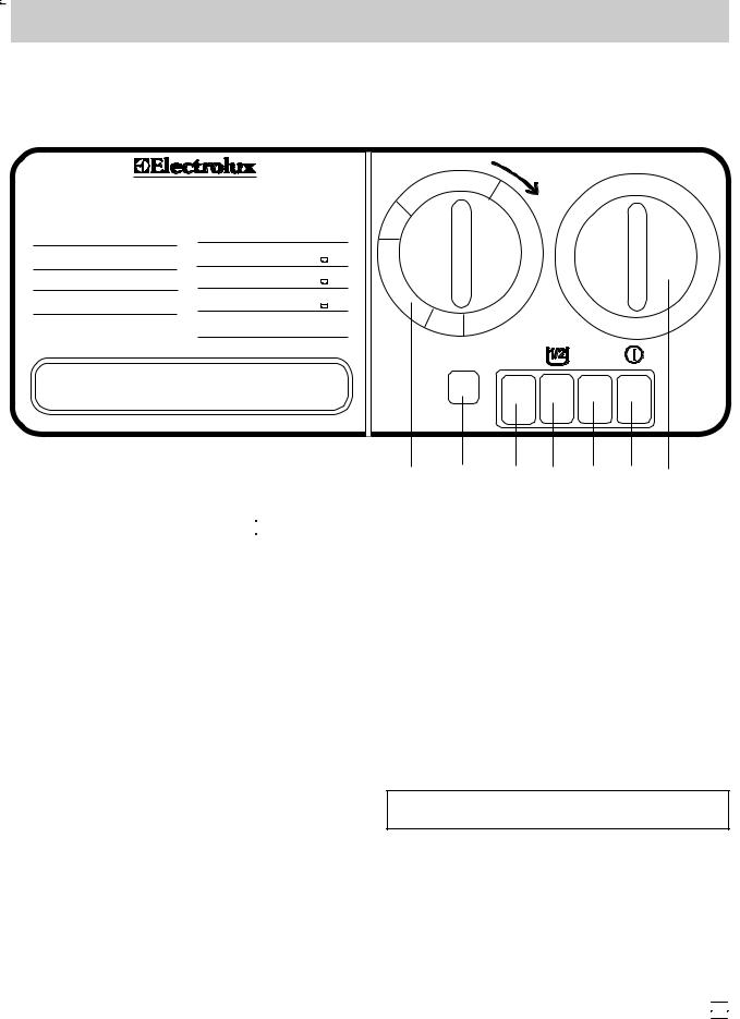 electrolux EW1240K User Manual