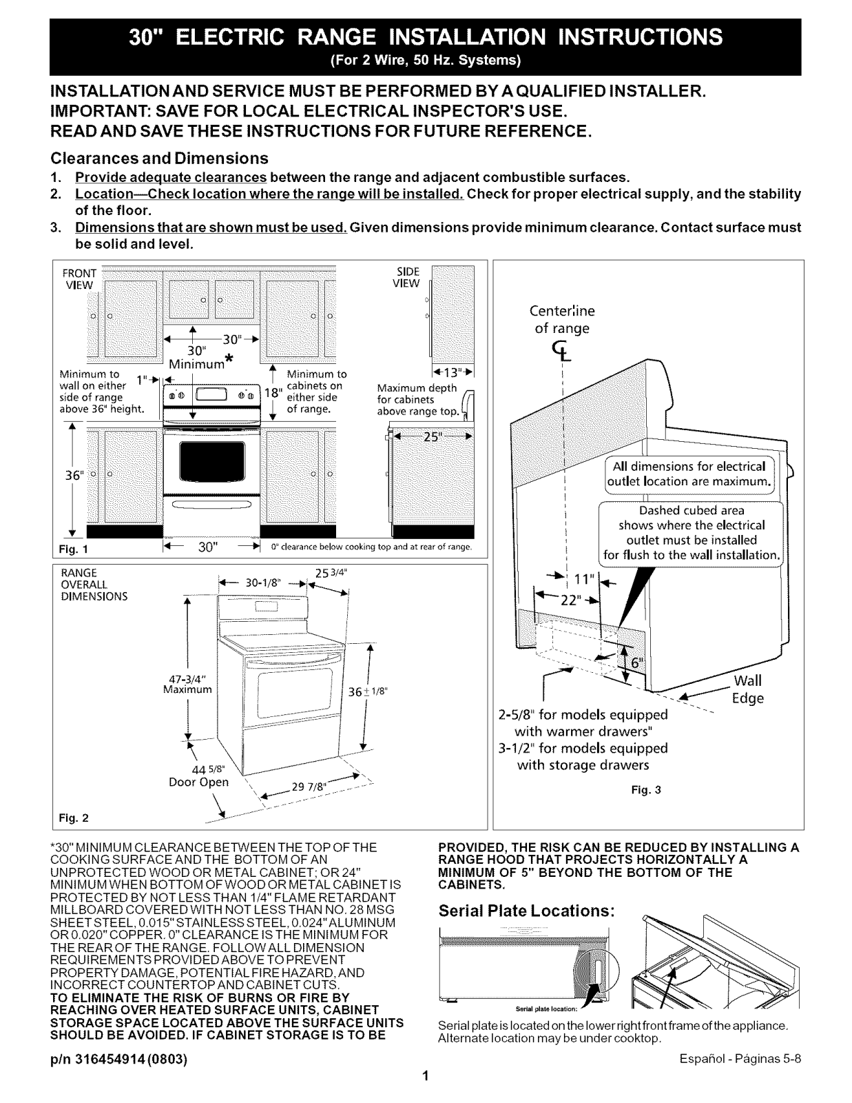 Frigidaire FFF384HCA, FFF384HCB, MFF312BSF, MFF312HSC Installation Guide - ManualMachine.com