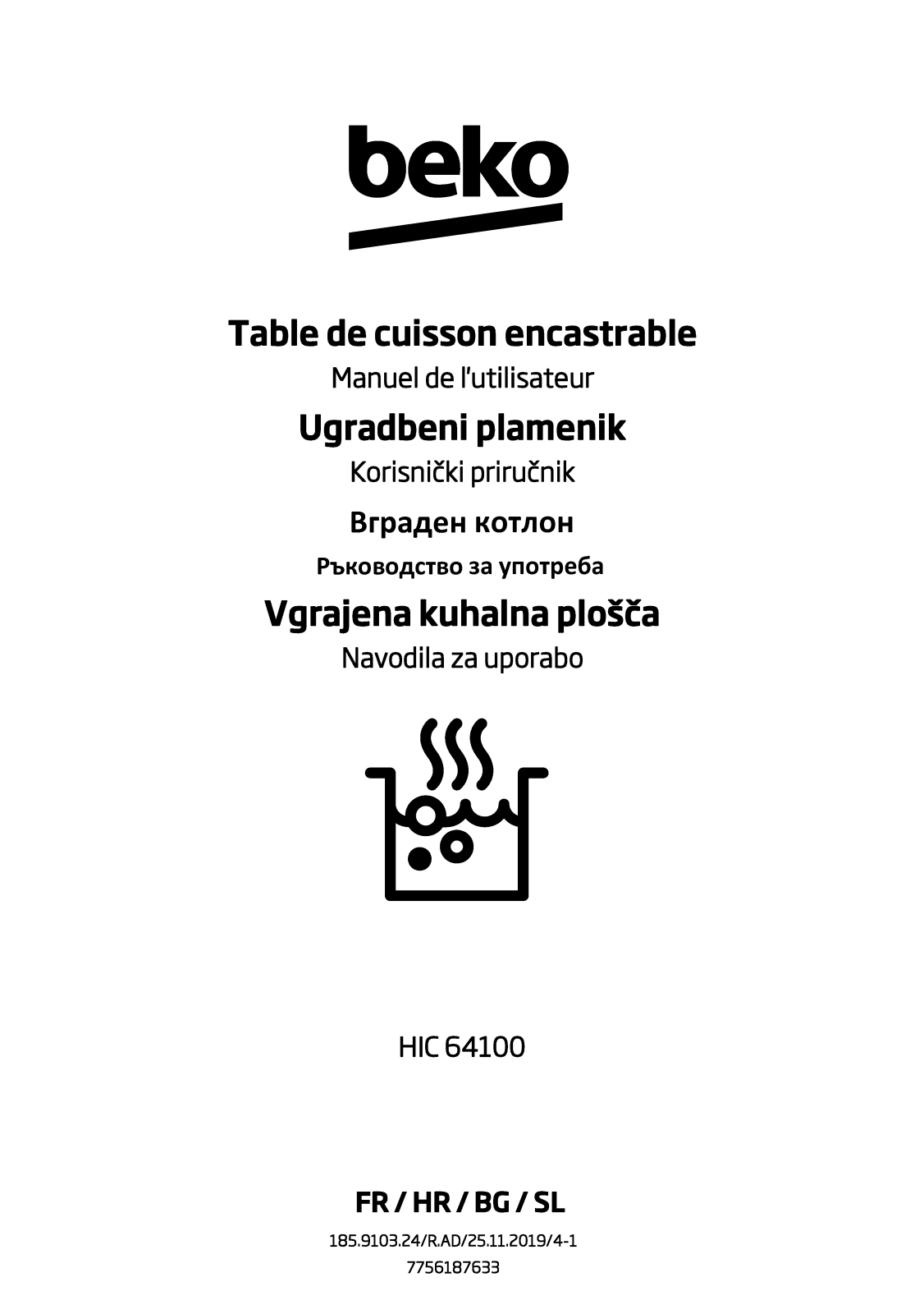 Beko HIC64100 User manual