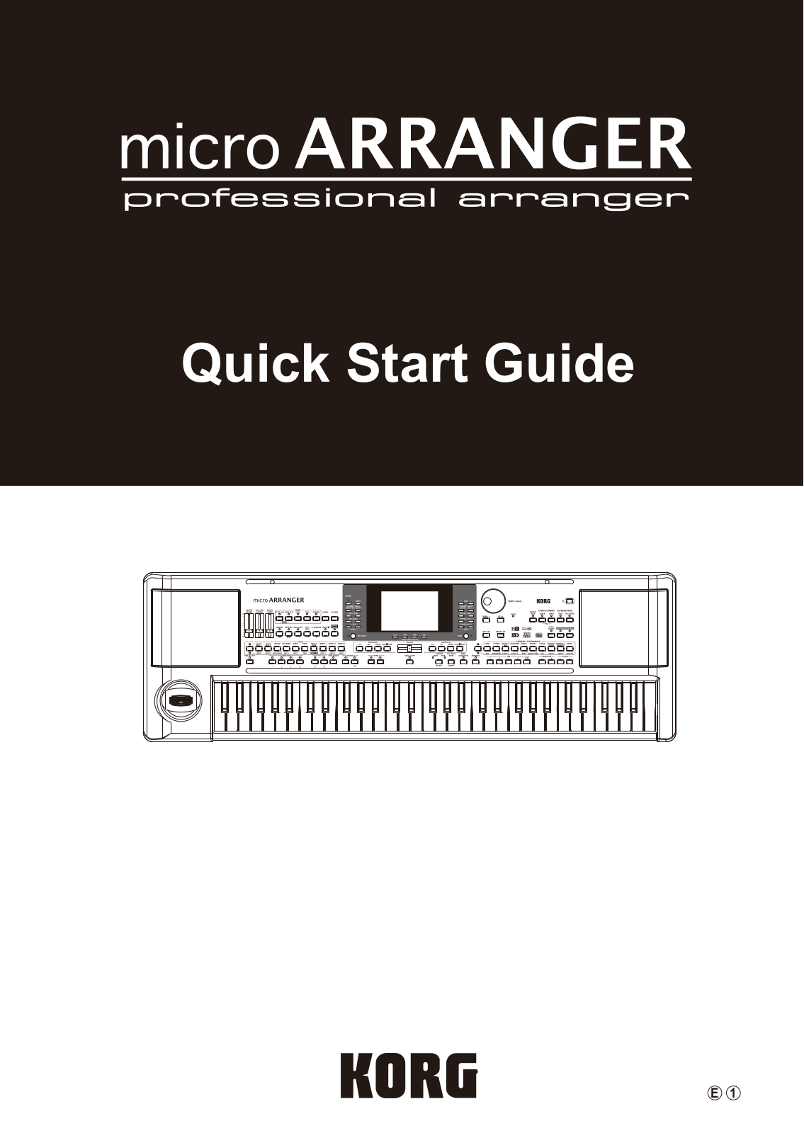 Korg MICROARRANGER User Manual