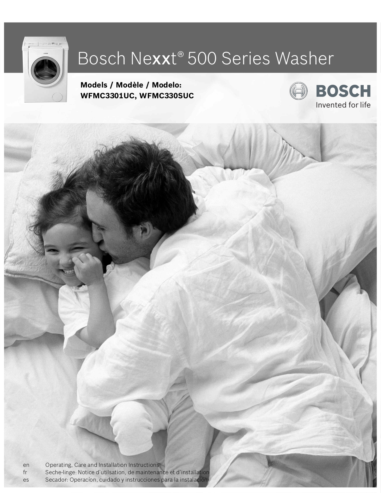 Bosch WFMC3301UC/03, WFMC3301UC/02, WFMC3301UC/01 Owner’s Manual