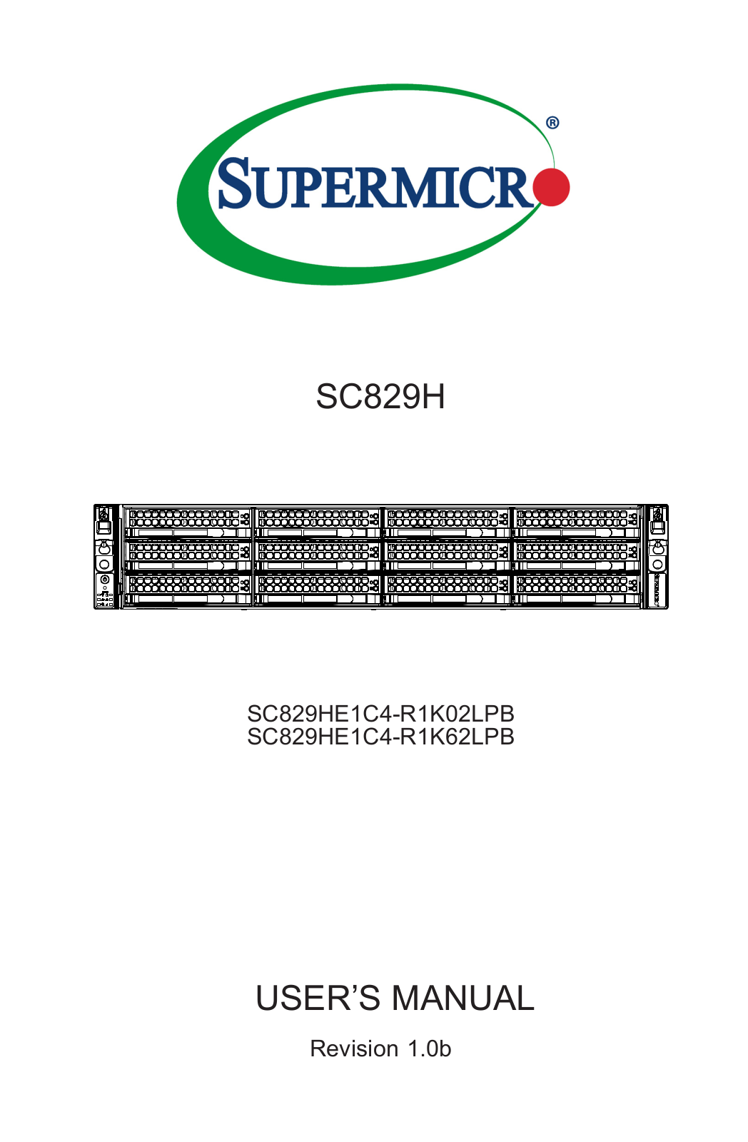 Supermicro SuperChassis 829HE1C4-R1K62LPB operation manual