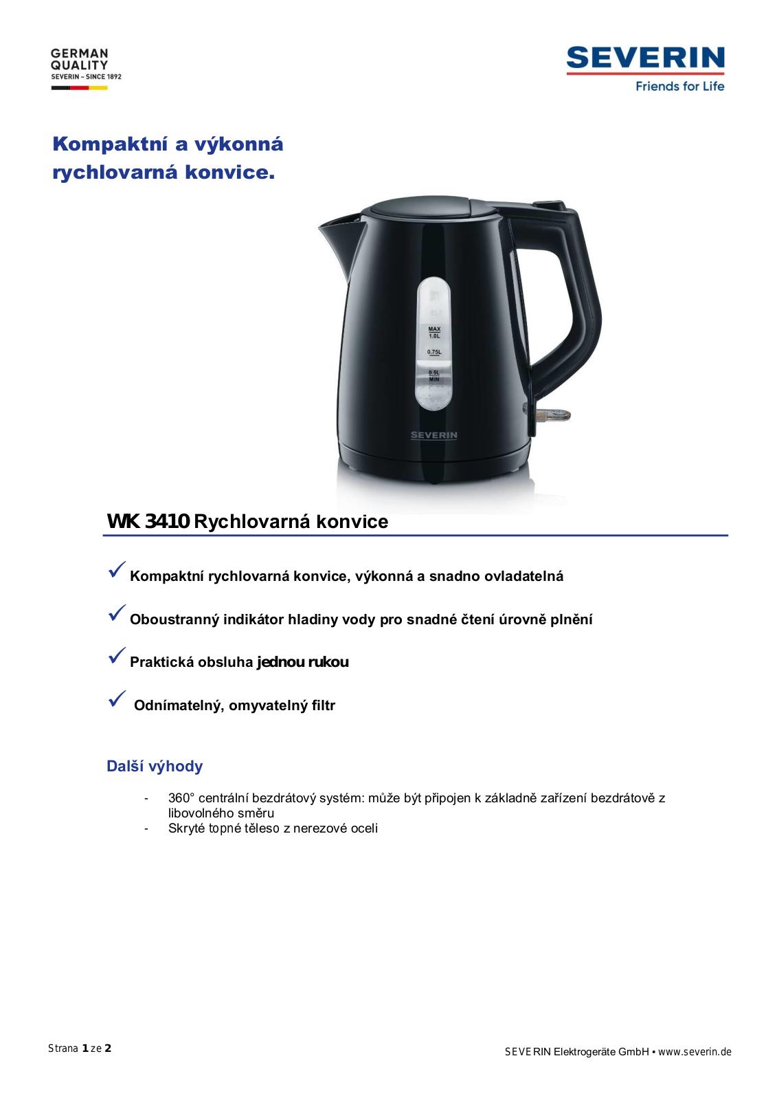 Severin WK 3410 User Manual