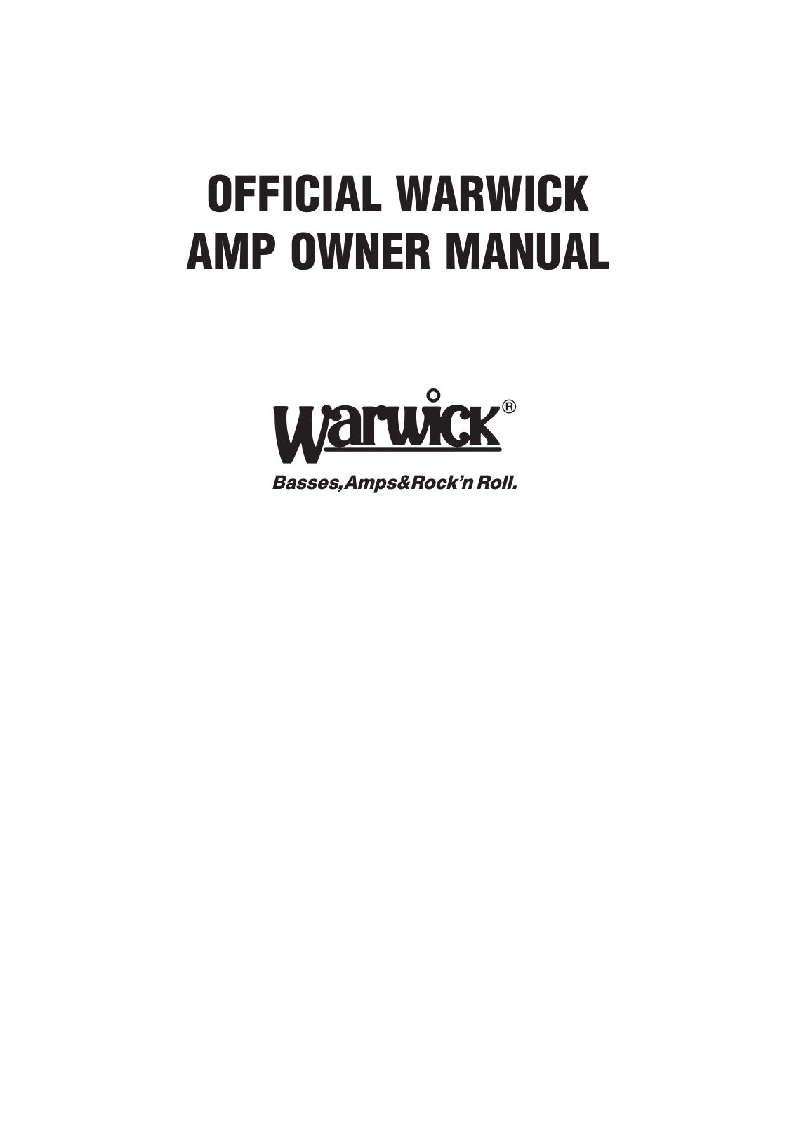 Warwick CHINESE User Manual