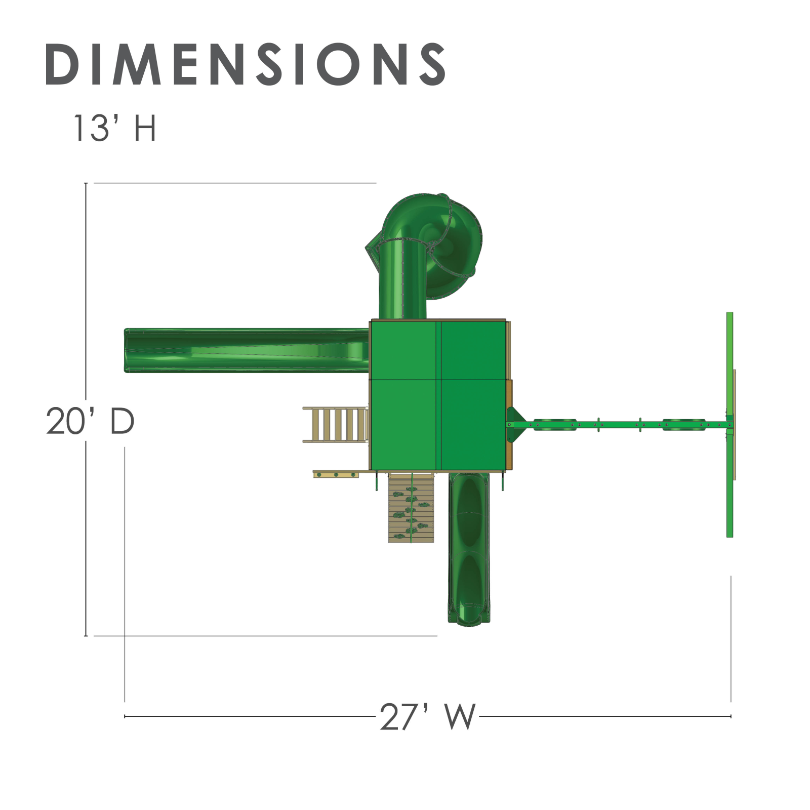 Gorilla Playsets GOR1247 Dimensions - ManualMachine.com