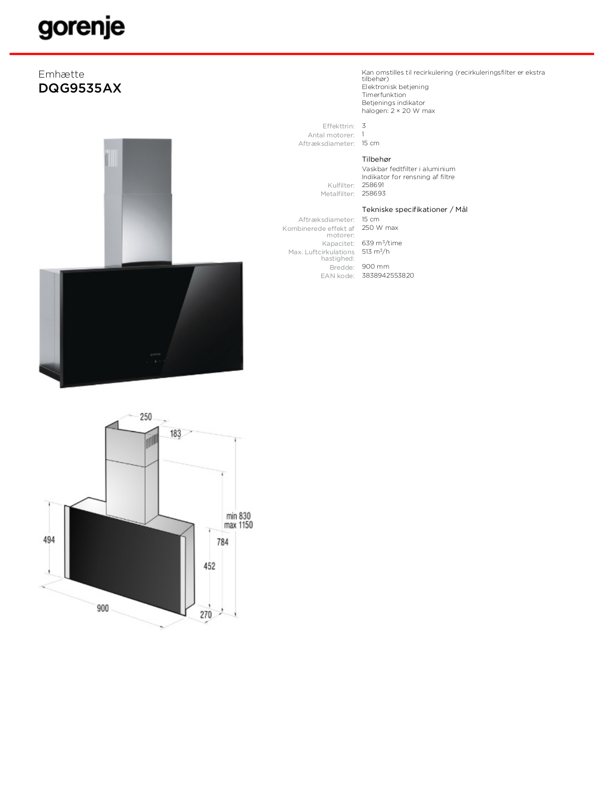 Gorenje DQG9535AX BROCHURE