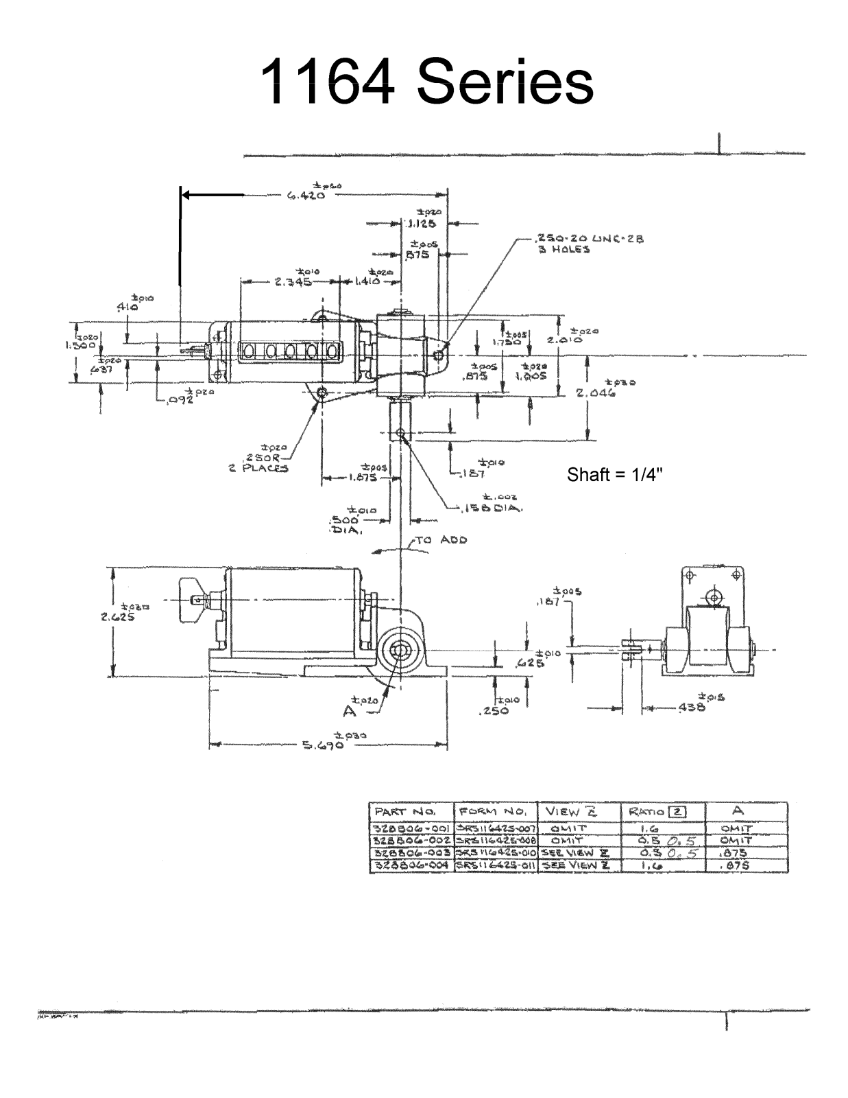 Veeder Root 1164 Series Drawings