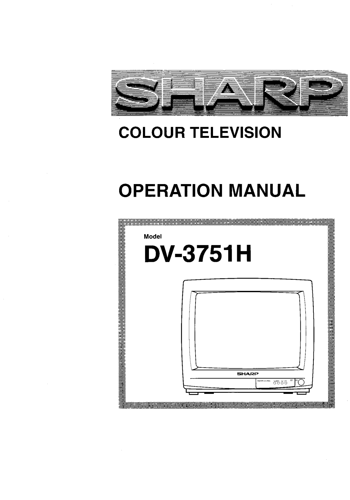 Sharp DV-3751H User Manual