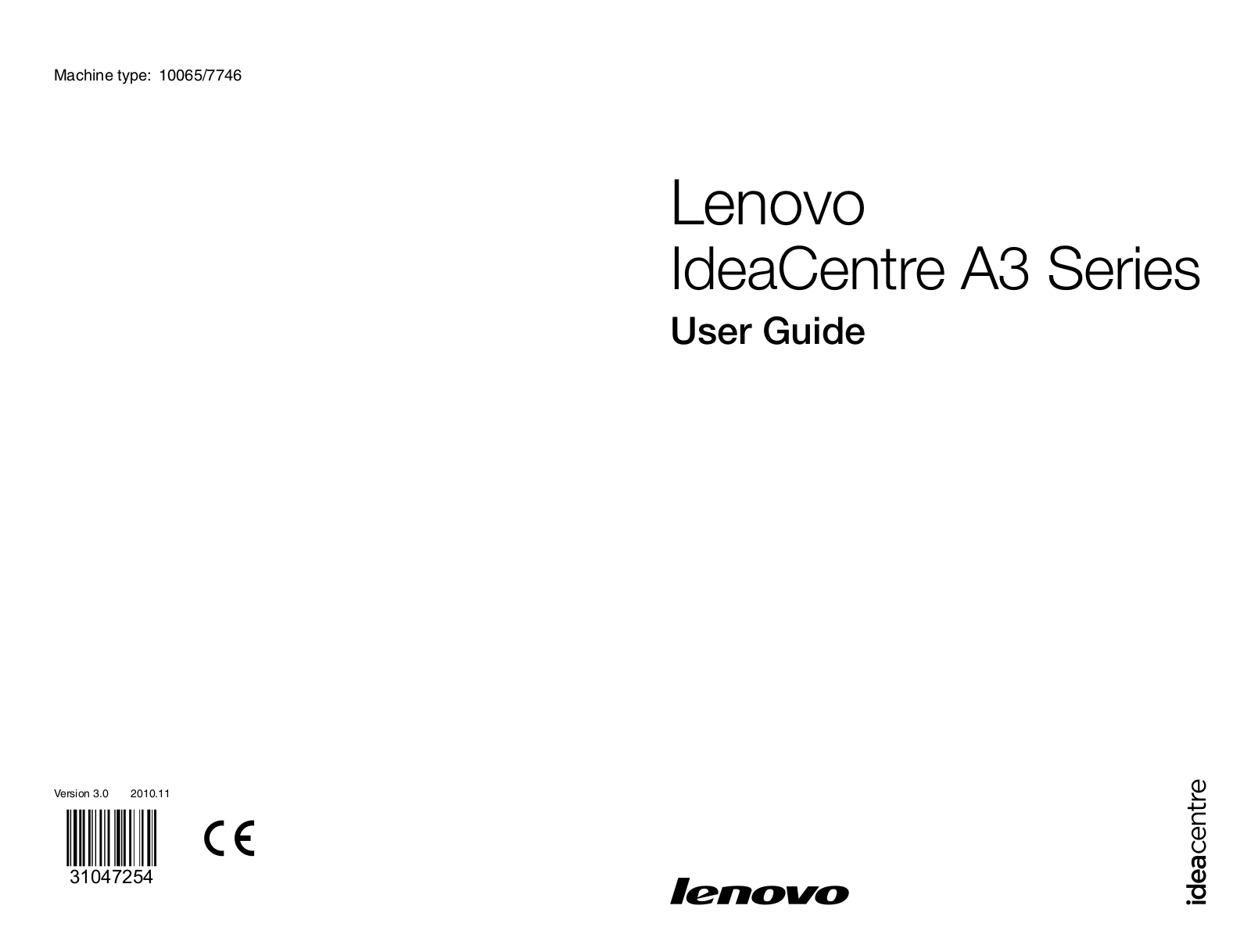 Lenovo A3 User Manual