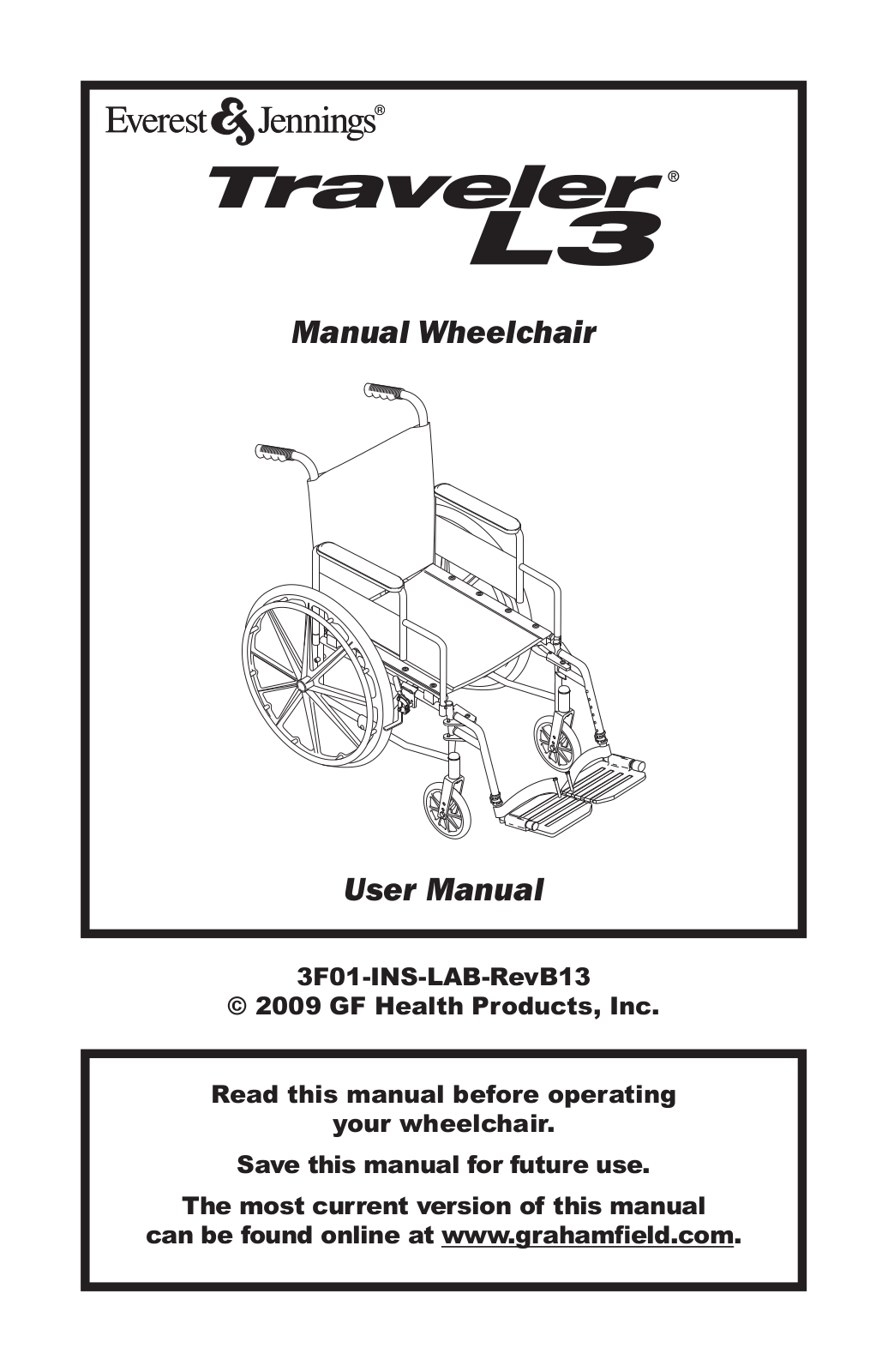 Graham-Field 3F010330 User Manual