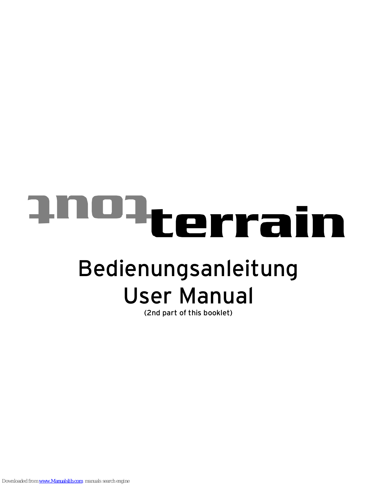 Tout Terrain bicycle User Manual