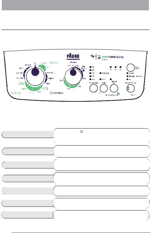 FAURE FWK5122 User Manual