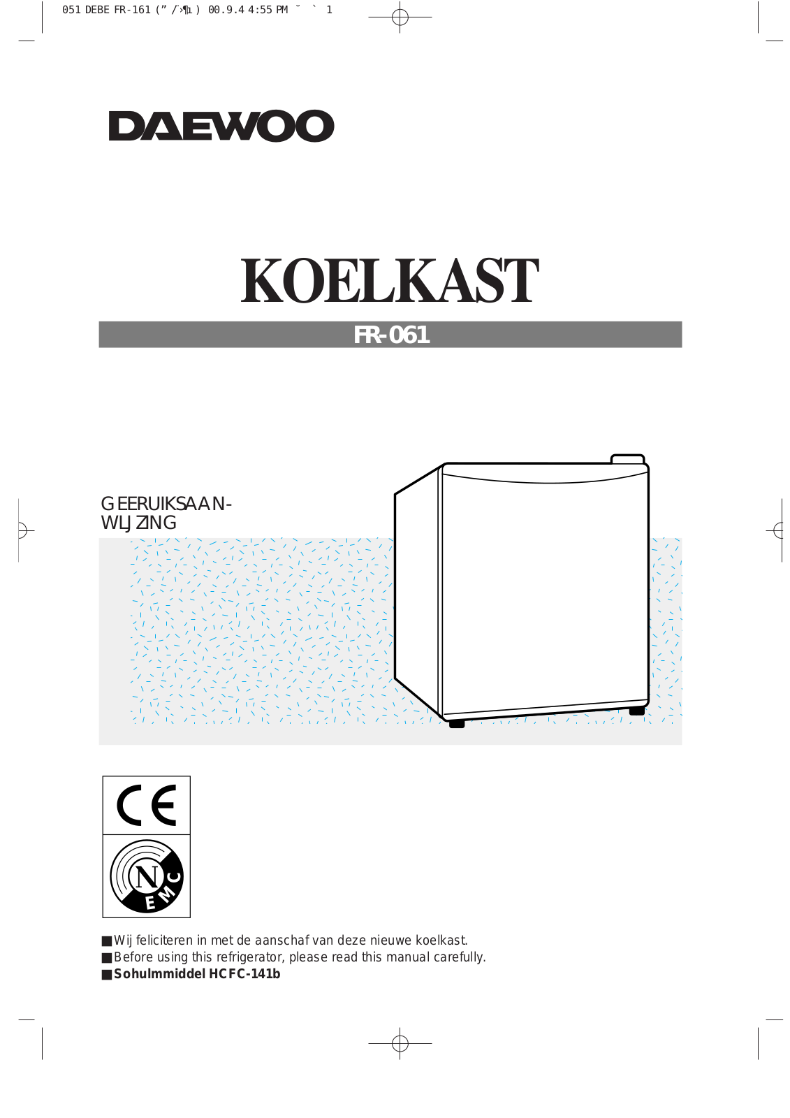 Daewoo FR-061 User Manual