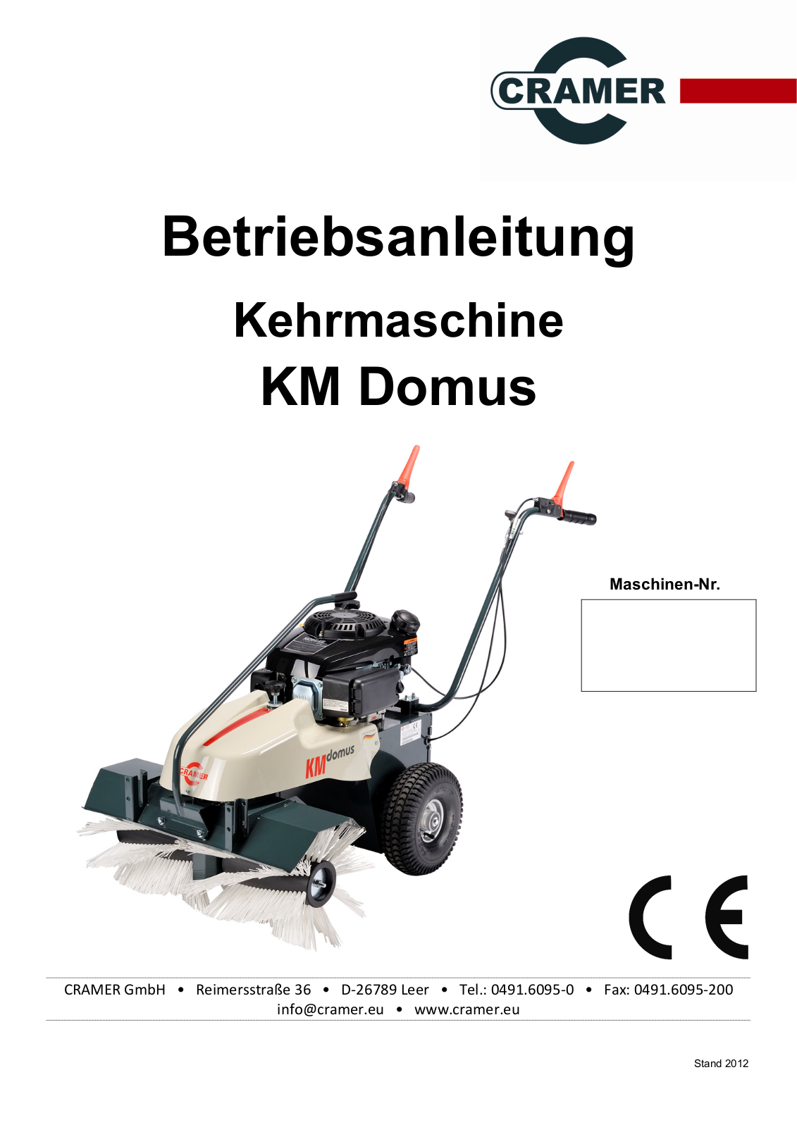 Cramer KM Domus User Manual