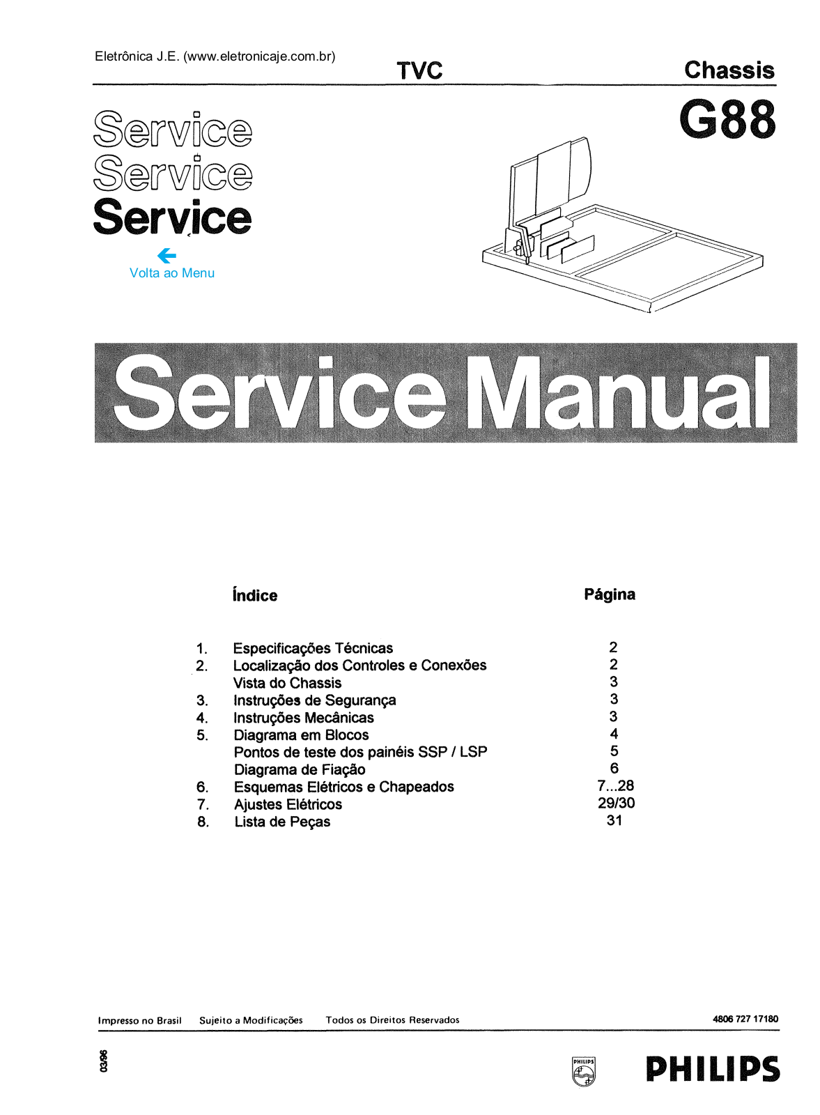 PHILIPS G 88 Service Manual