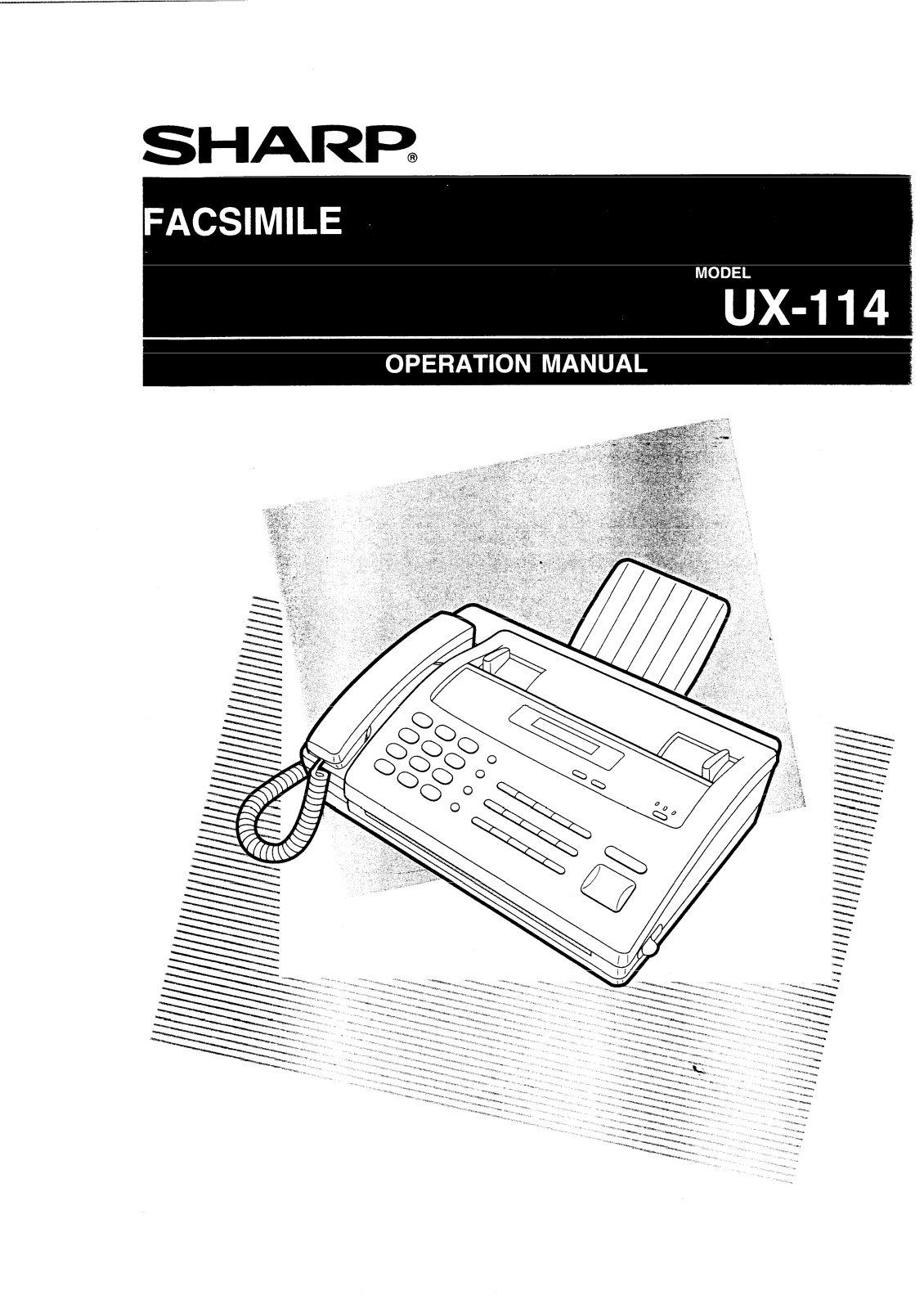 Sharp UX-144 Operation Manual - ManualMachine.com
