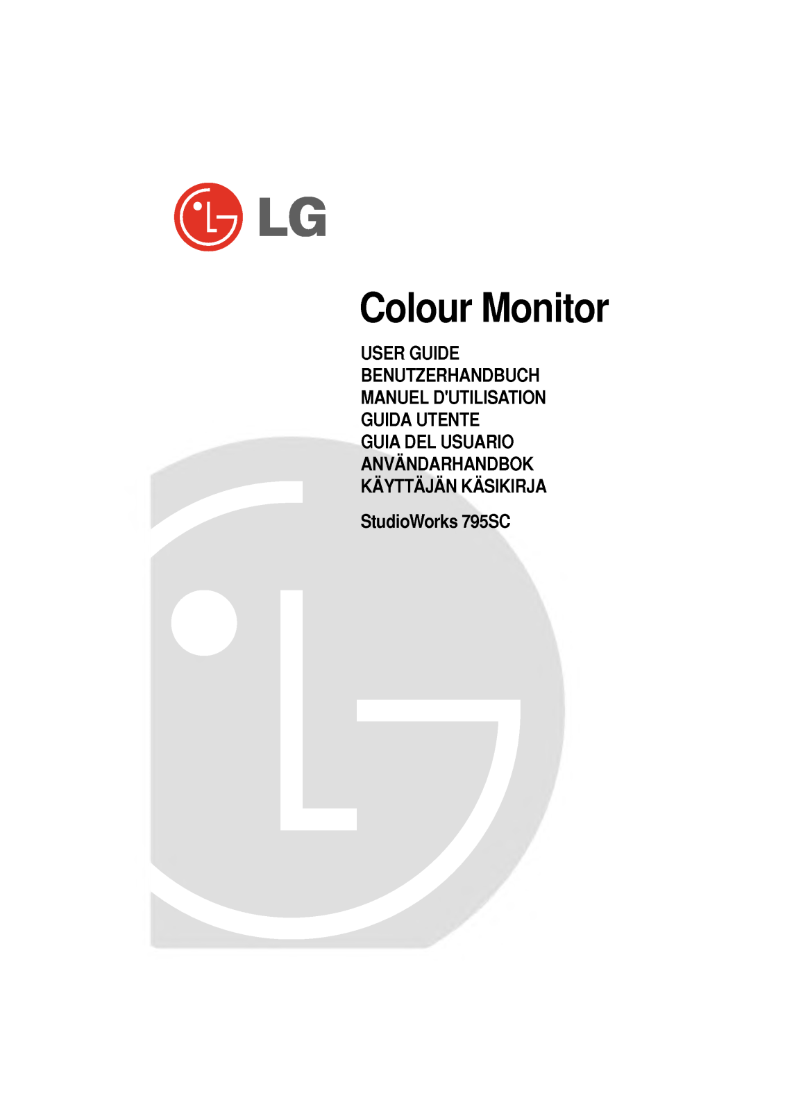 Lg STUDIOWORKS 795SC User Manual