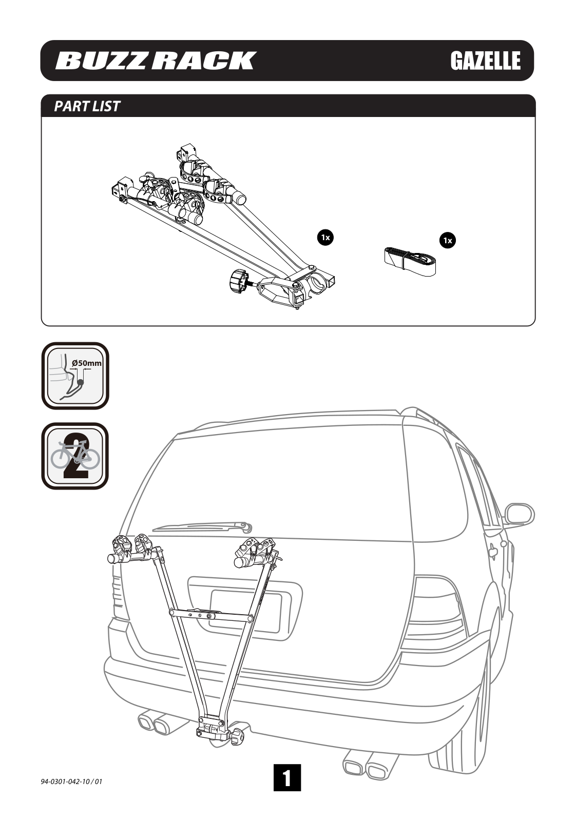 Buzz Rack Gazelle User Manual - ManualMachine.com