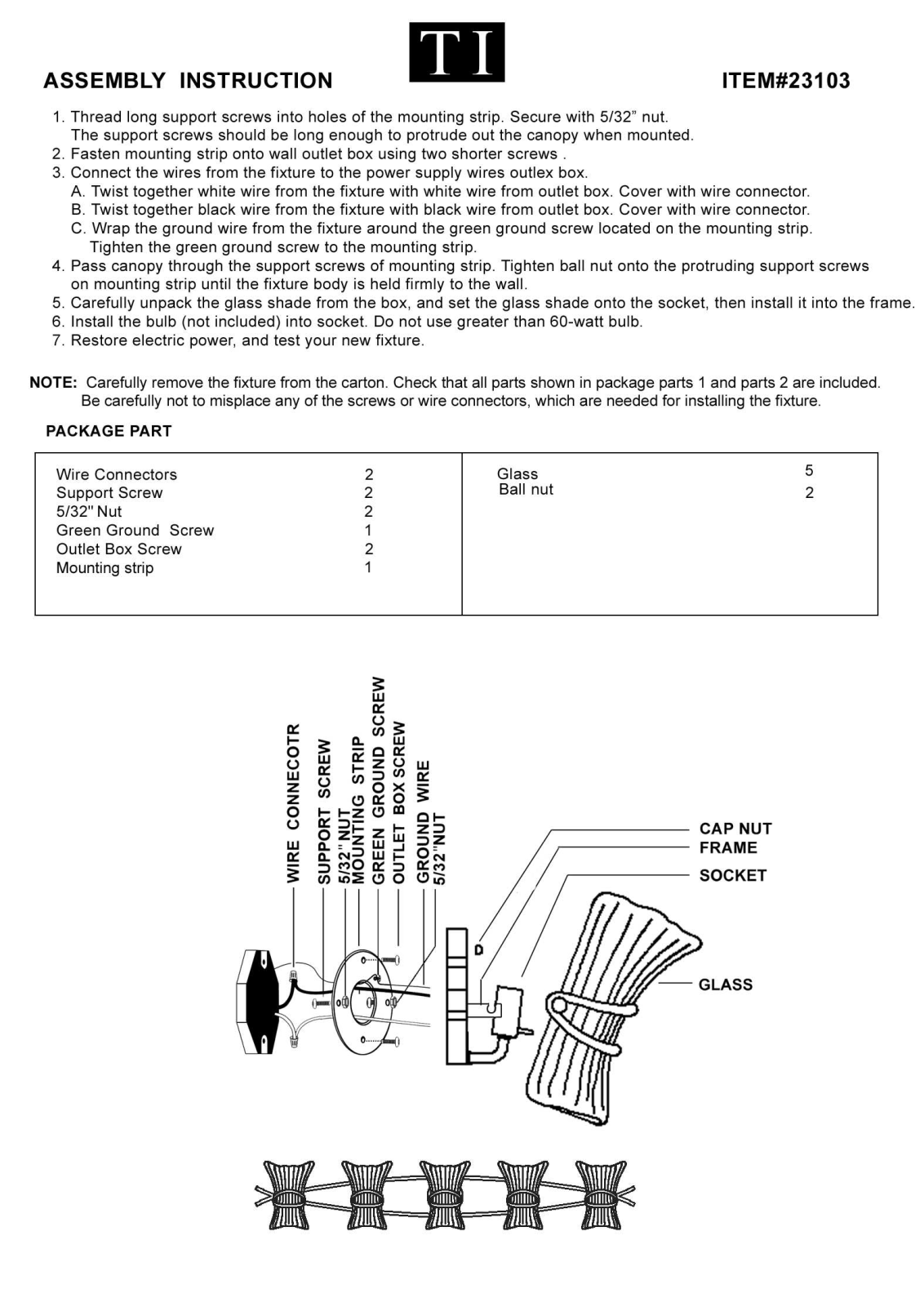 Triarch 23103 User Manual