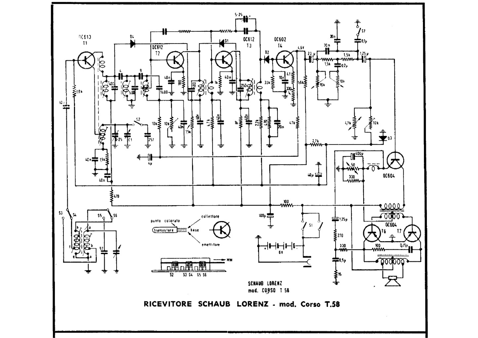 Itt Schaub-Lorenz-Corso-T58 Schematic