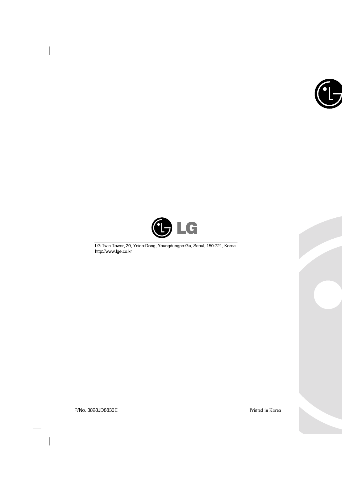 LG GR-439BTCA User Manual