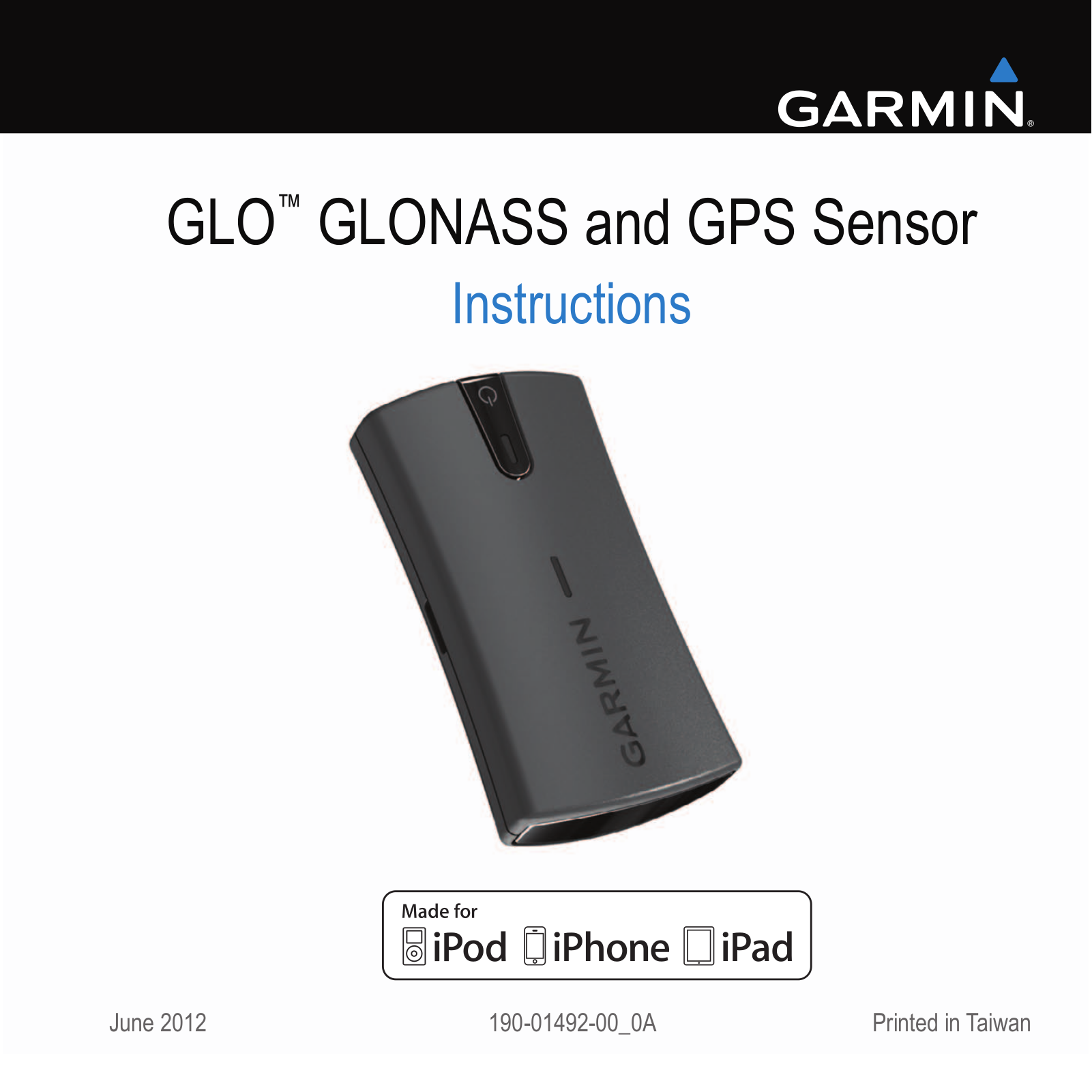 Garmin GLO for Aviation, GLO Instructions Manual