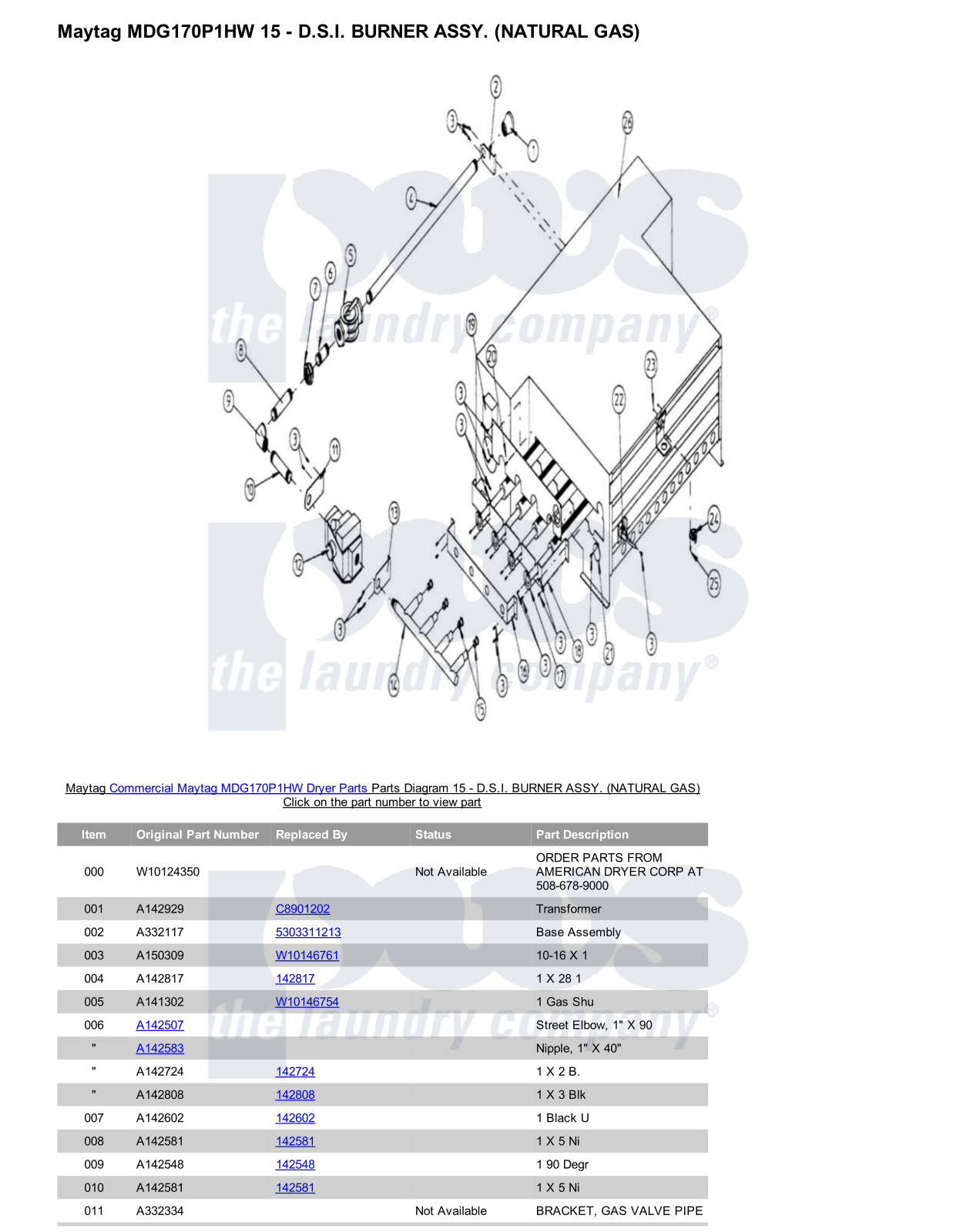 Maytag MDG170P1HW Parts Diagram