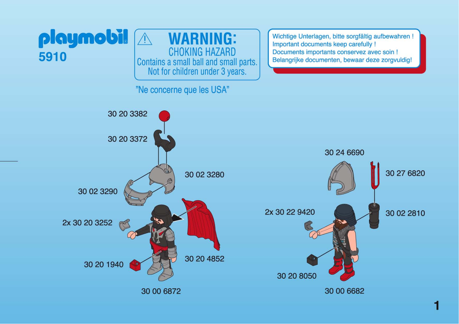 Playmobil 5910 Instructions