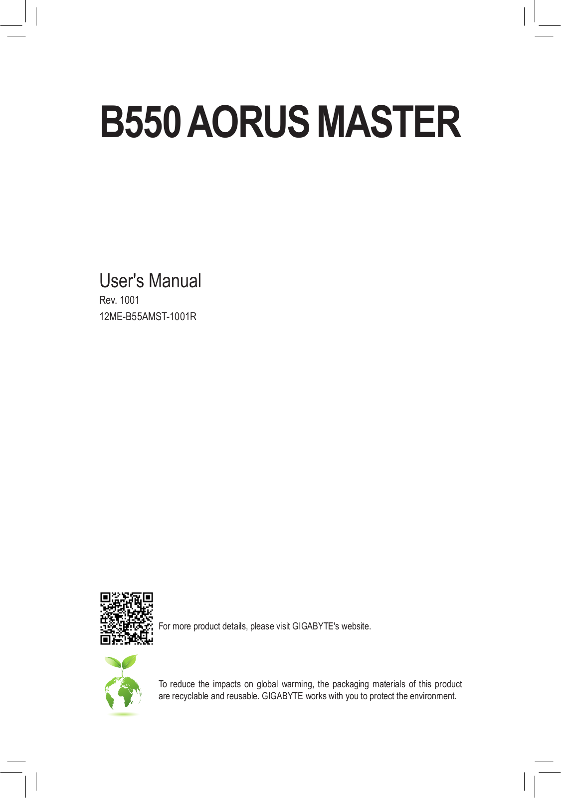 Gigabyte B550 Aorus Master Service Manual