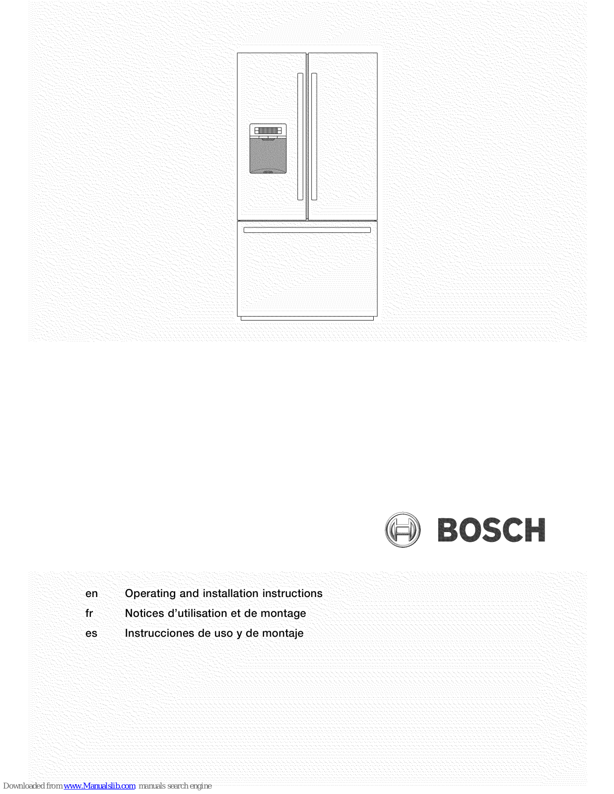 BOSCH KDN45X00FF User Manual
