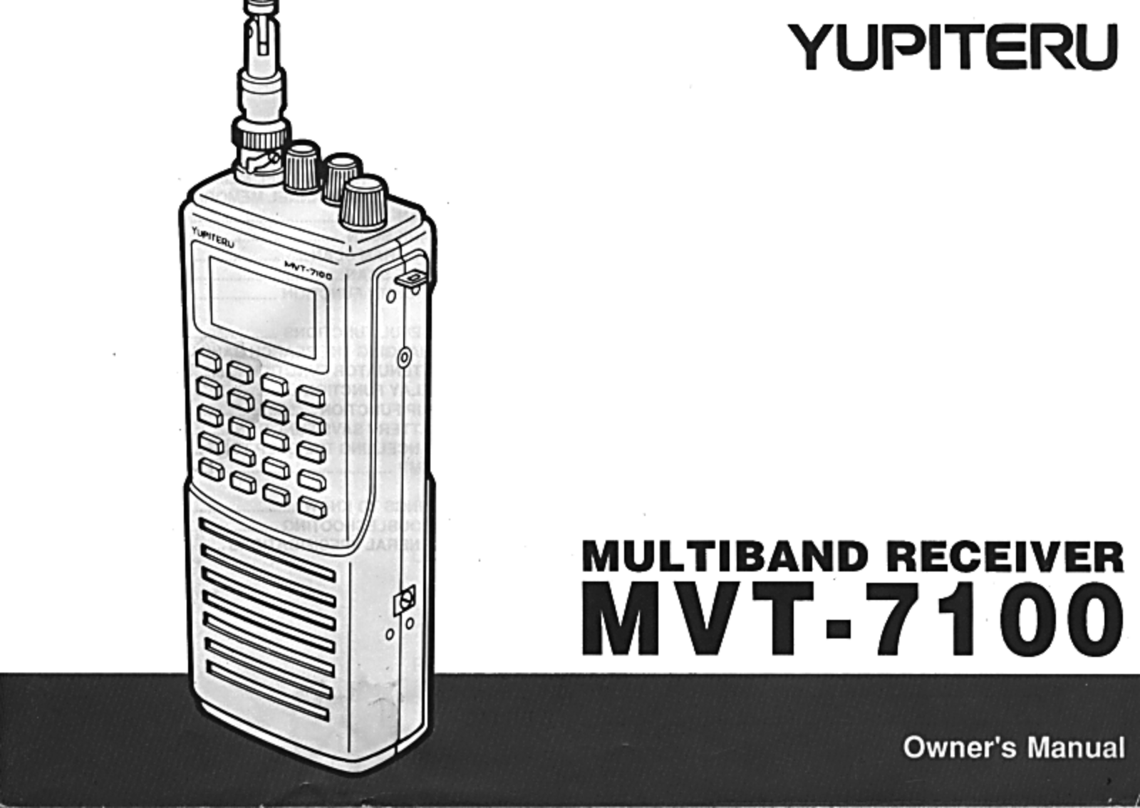 Yupiteru MVT-7100 User Manual