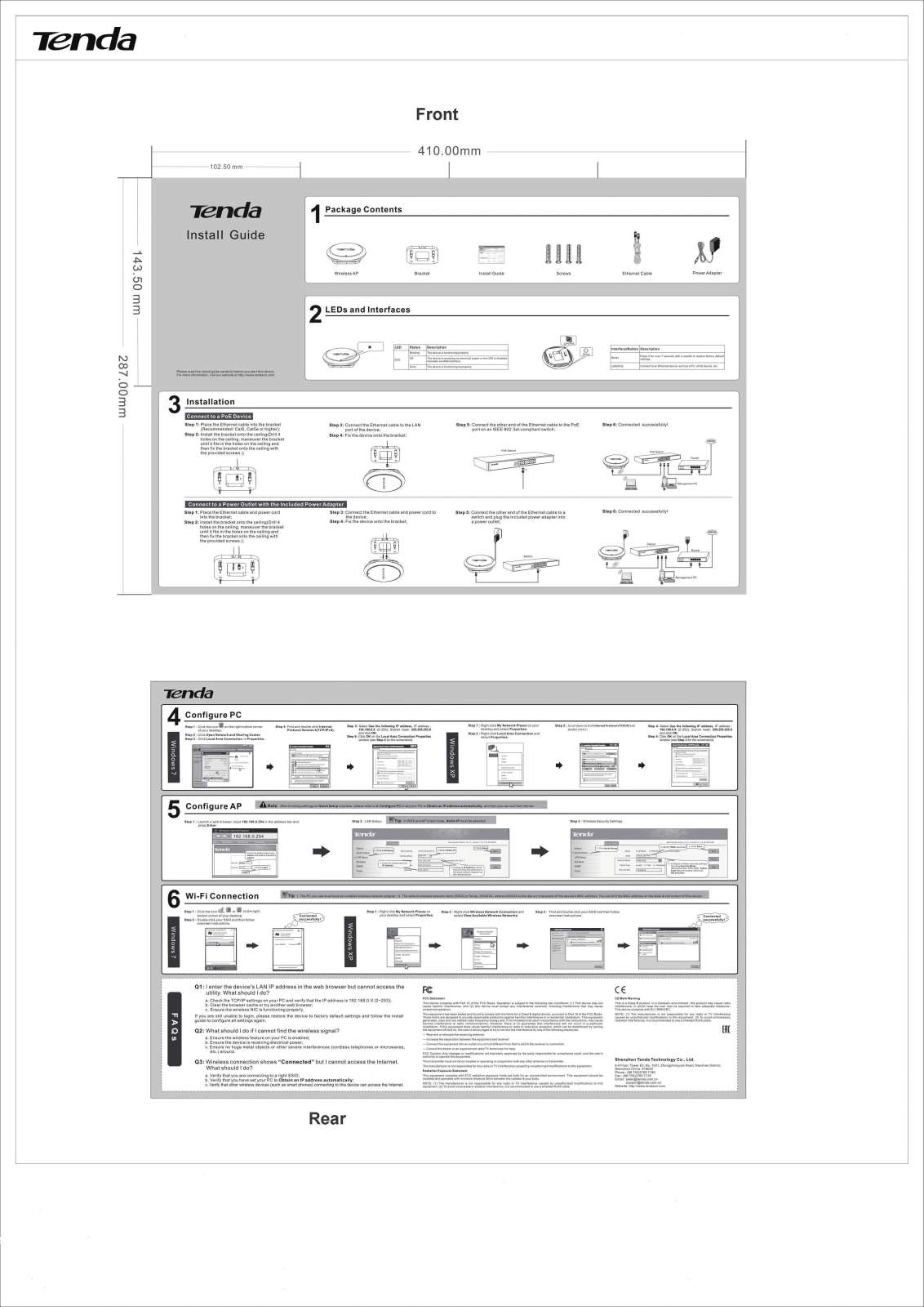 TENDA TECHNOLOGY I6 Users Manual