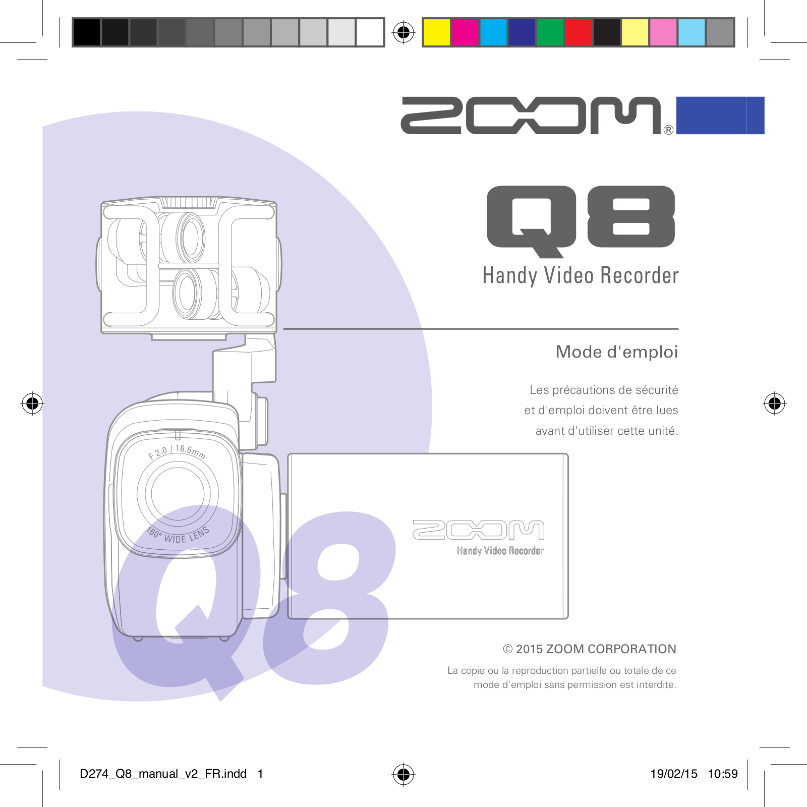 ZOOM Q8 Instruction Manual