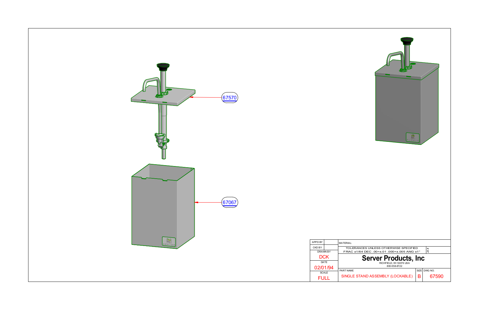 Server 67590 Parts Manual