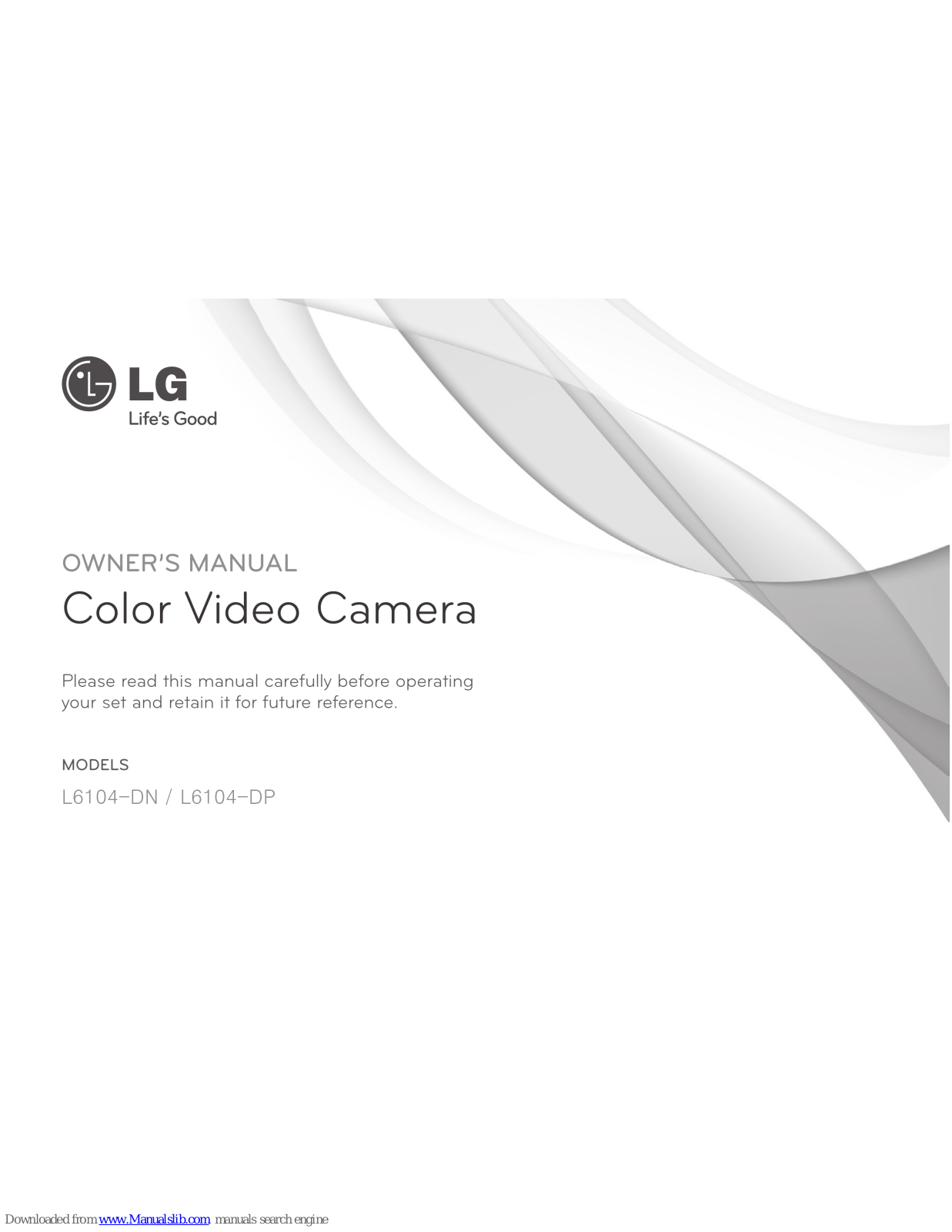 LG L6104-DP, L6104-DN Owner's Manual