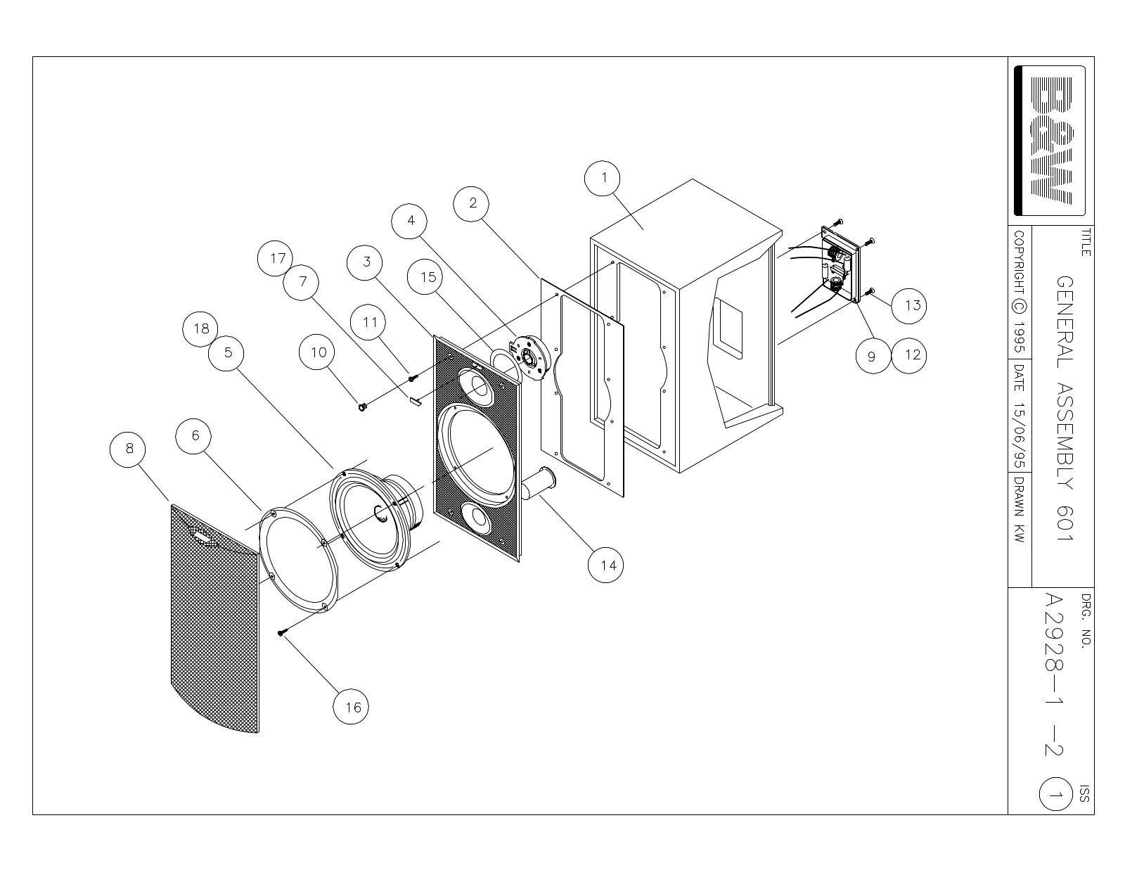 Bowers and Wilkins DM-601 Service manual