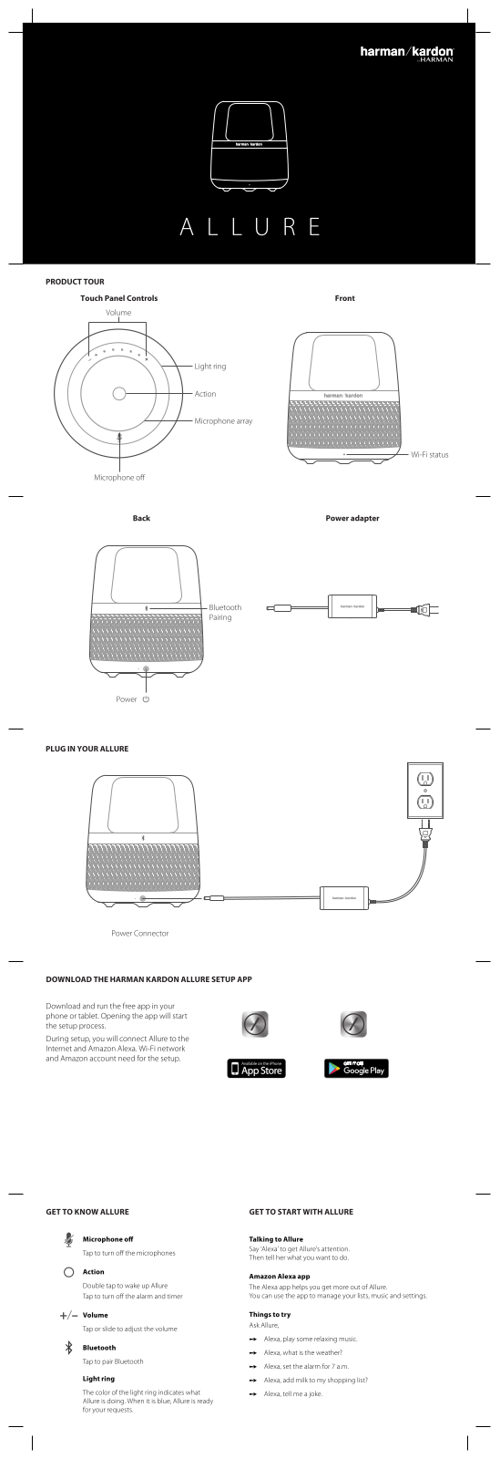 Harman HKALLURE User Manual